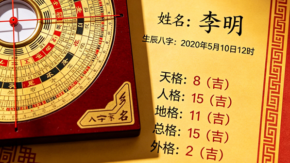 八字测名